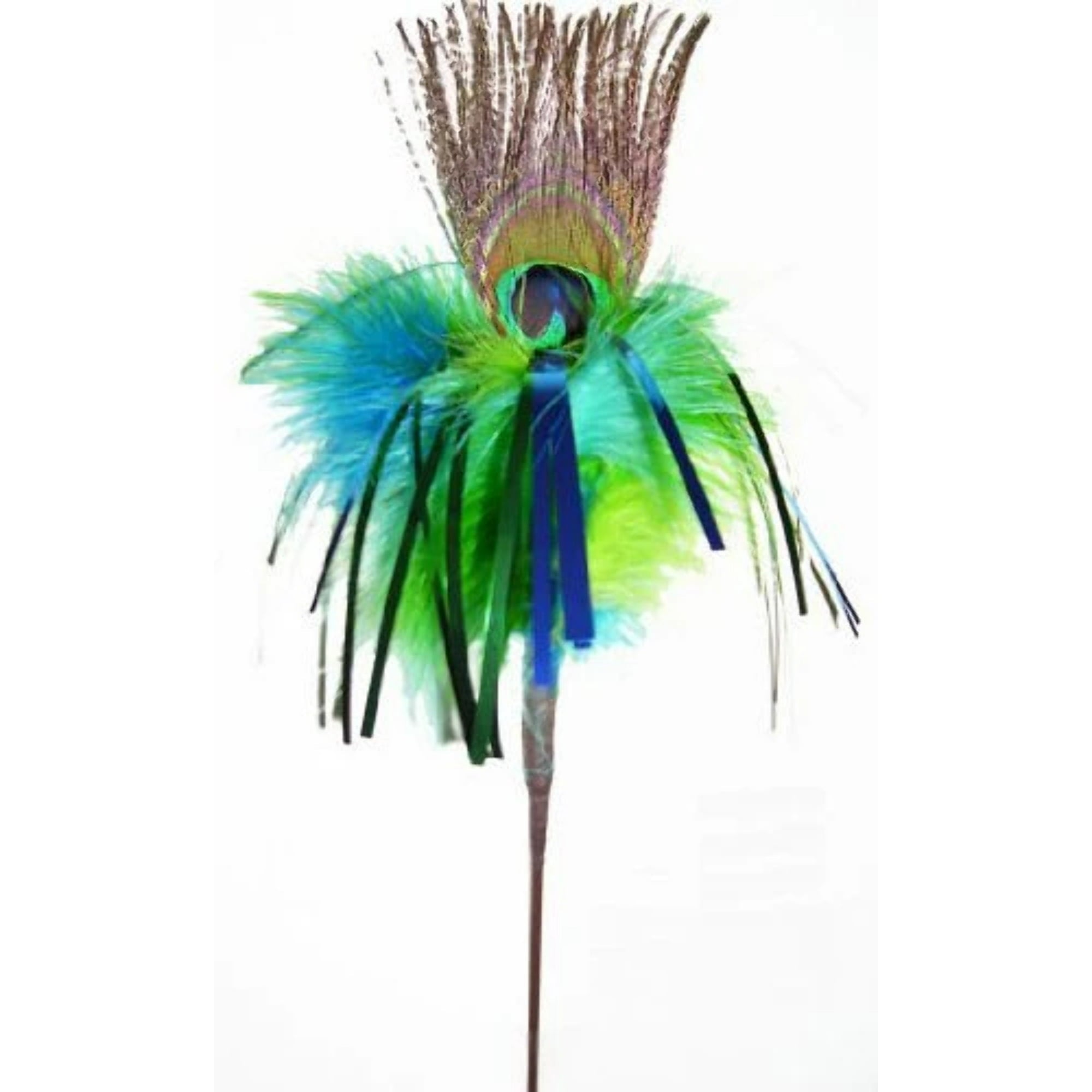 Peacock Sparkler Teaser 18" Wand