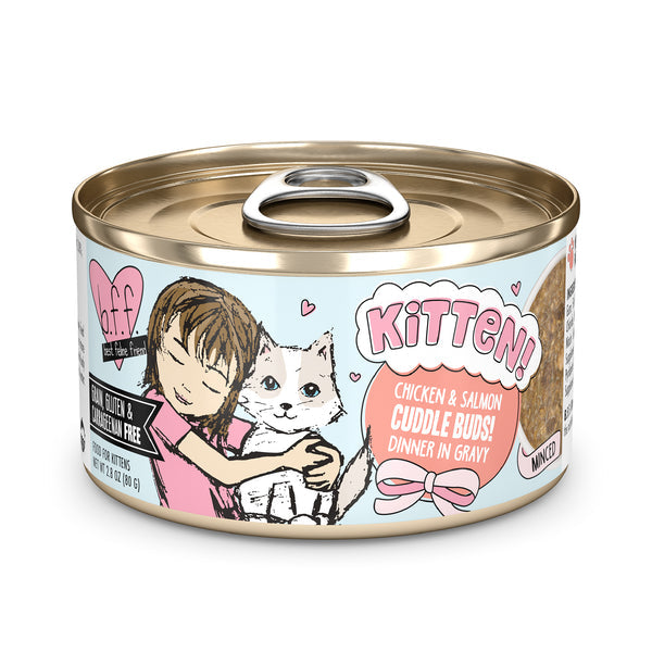 b.f.f. Kitten! Chicken & Salmon Cuddle Buds! Dinner in Gravy