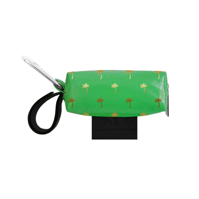 Doggie Walk Green Palm Duffel Poop Bag