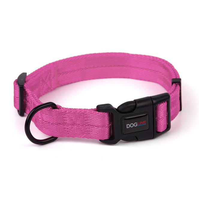 Nylon Flat Collar - Hot Pink