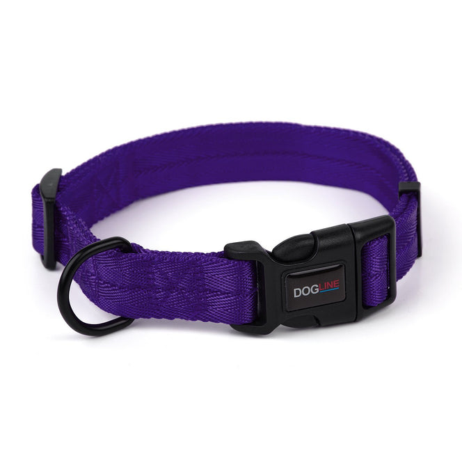 Nylon Flat Collar - Purple