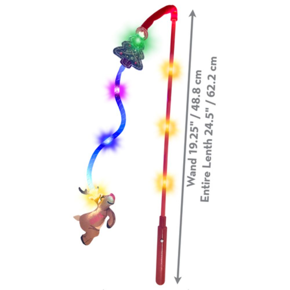 Holiday Teaser Light-Up Reindeer Wand