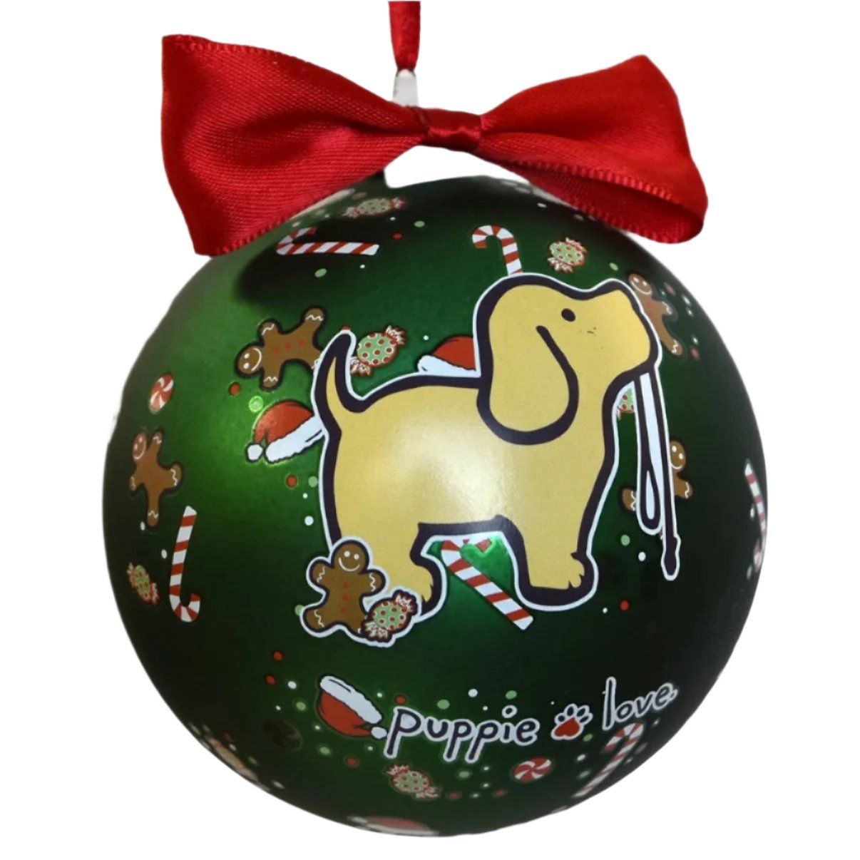 Christmas Pattern Pup Ornament