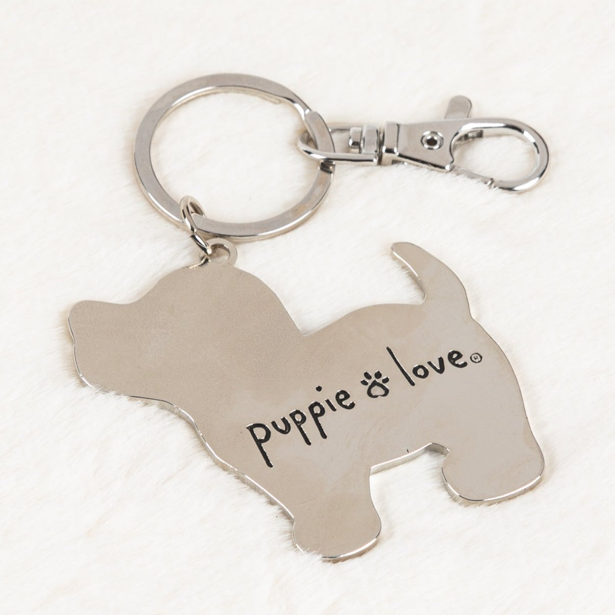 Sunflower Pup Key Ring