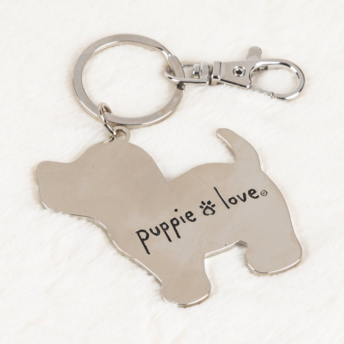 Tie Dye Pup Key Ring