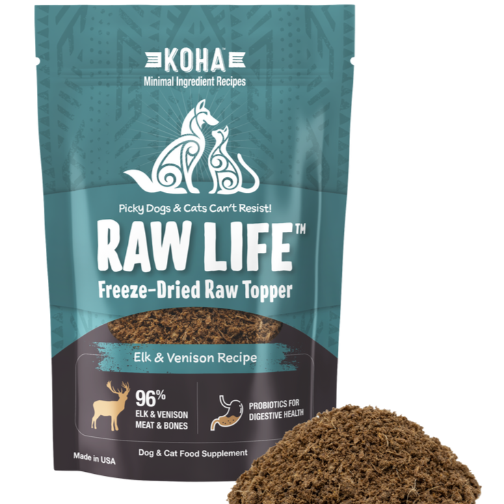 Raw Life Freeze-Dried Raw Topper - Elk & Venison