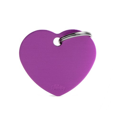 Large Purple Heart Aluminum Tag