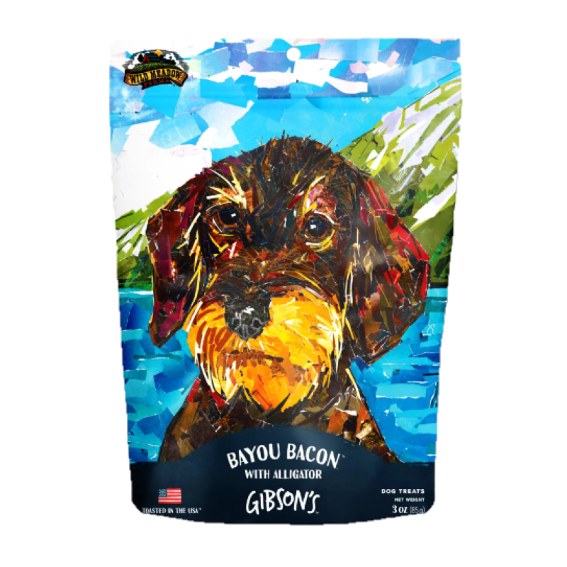 Gibson's Bayou Bacon with Alligator Jerky Dog Treats