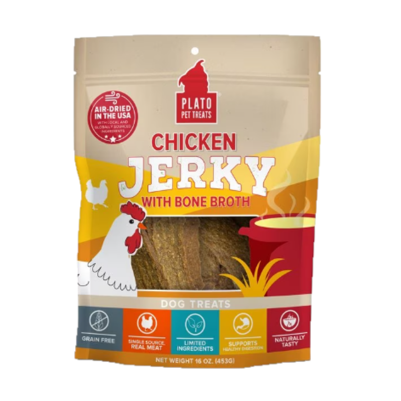 Chicken Jerky with Bone Broth