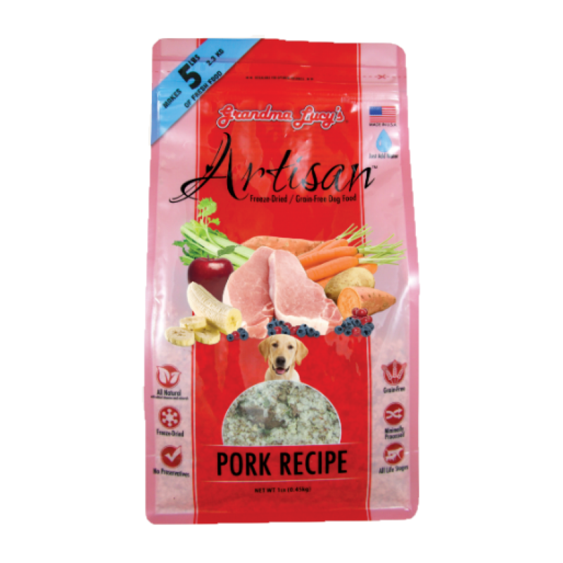 Artisan Pork Freeze Dried Dog Food