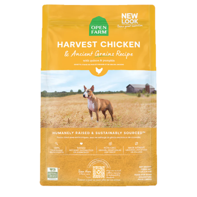 Open Farm Harvest Chicken & Ancient Grains Dry Dog Food