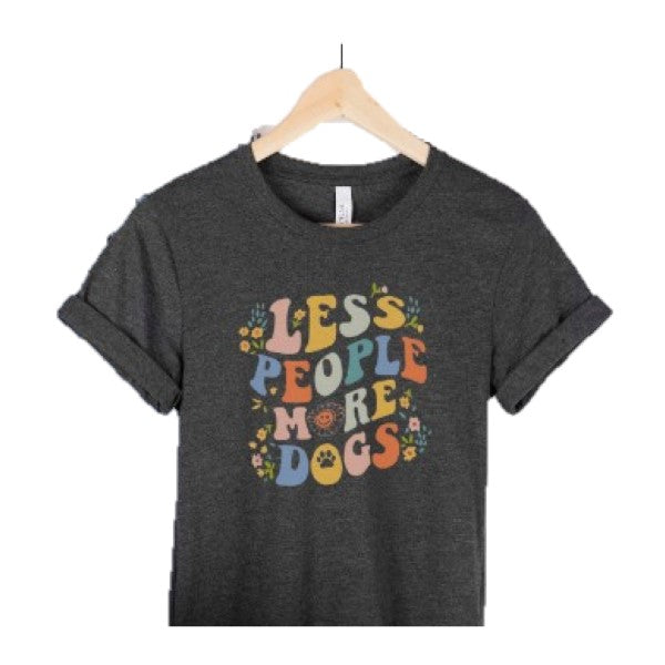 Less People More Dogs T-shirt - Unisex