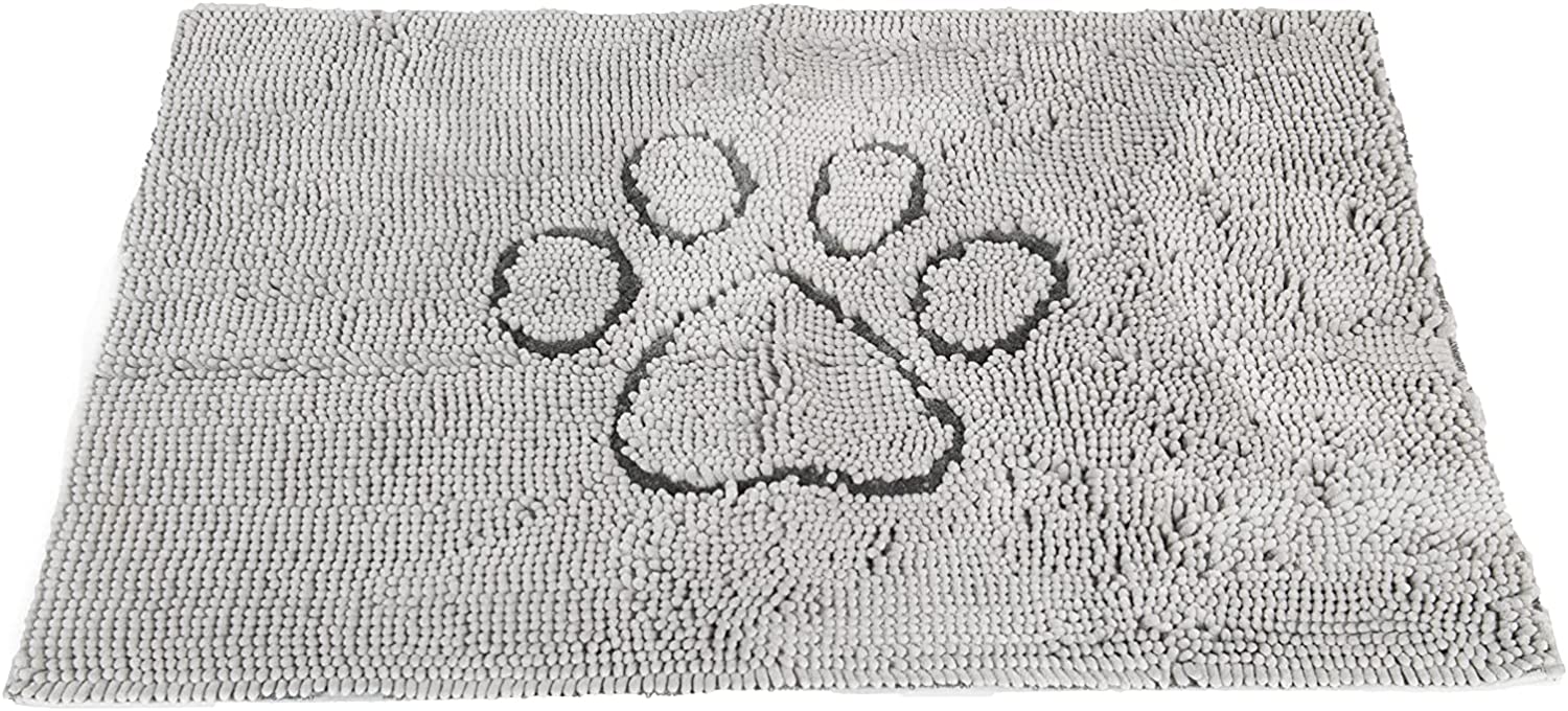 Silver Gray Dirty Dog Doormat