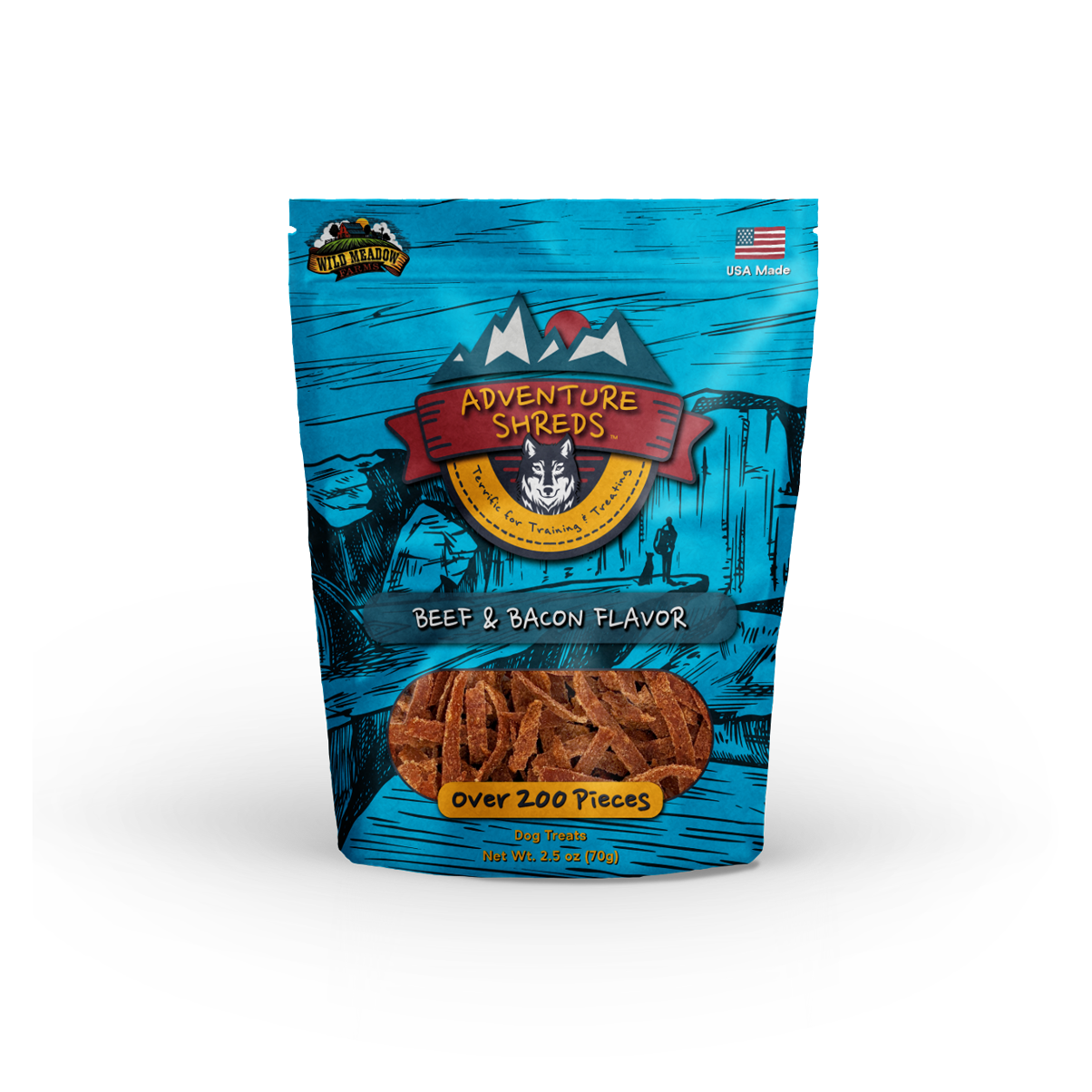 Adventure Shreds Beef & Bacon Dog Treats