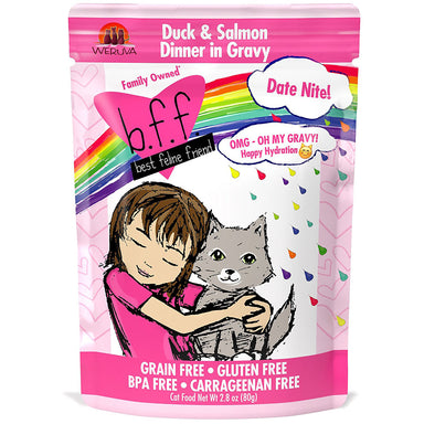 Best Feline Friend Oh My Gravy! Date Night! Duck & Salmon Pouch