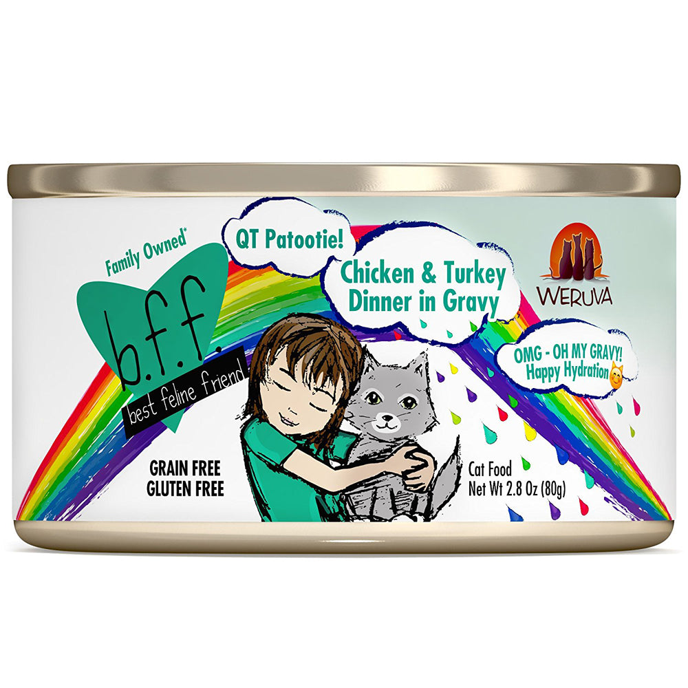 Best Feline Friend Oh My Gravy! QT Patootie Chicken & Turkey Can