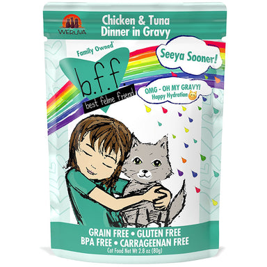 Best Feline Friend Oh My Gravy! Seeya Sooner! Chicken & Tuna Pouch