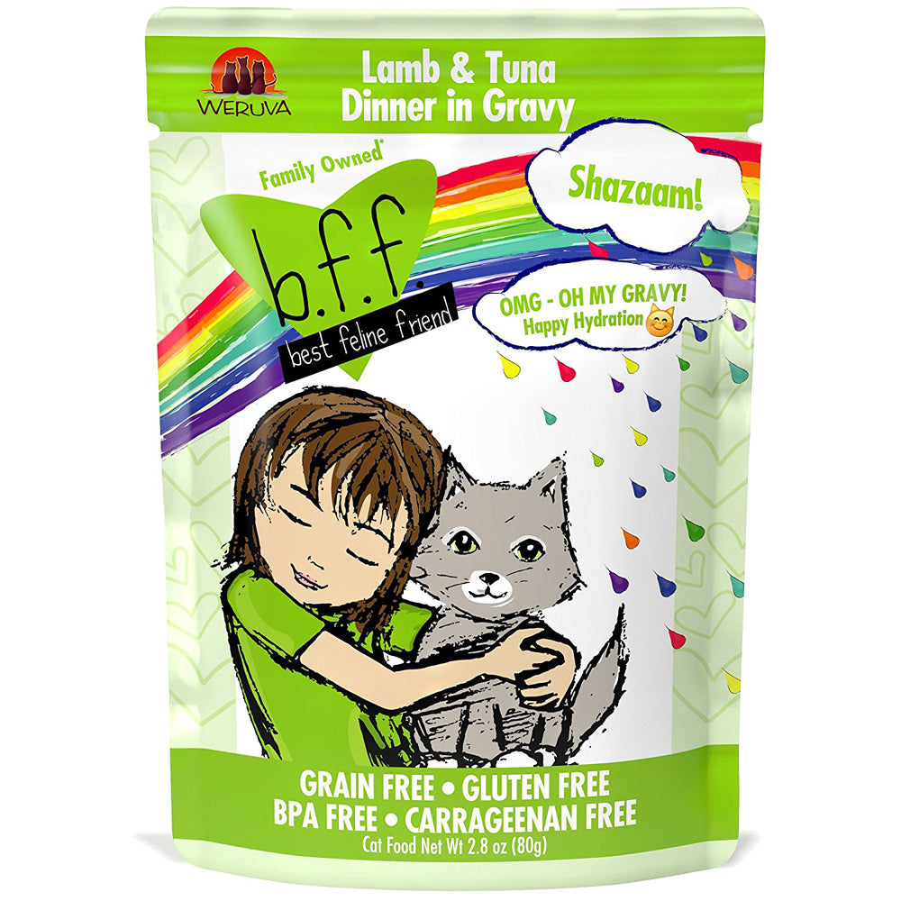 Best Feline Friend Oh My Gravy! Shazaam! Lamb & Tuna Pouch