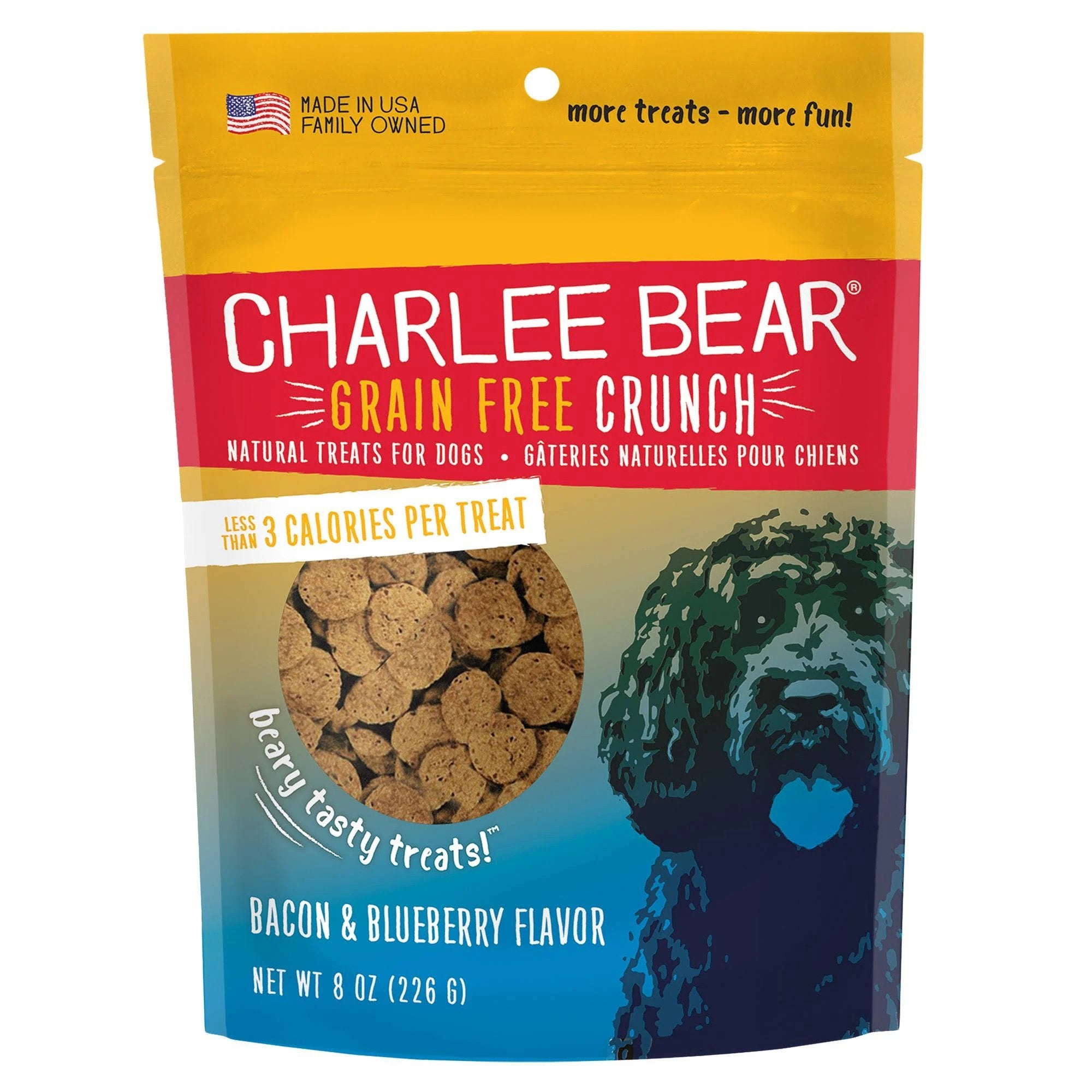 Charlee Bear Grain-Free Bear Crunch Bacon & Blueberry Flavor Treats