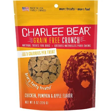 Charlee Bear Grain-Free Bear Crunch Chicken Pumpkin & Apple Flavor Treats