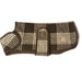 checked Black and White Plaid Dog Blanket Coat Image 2