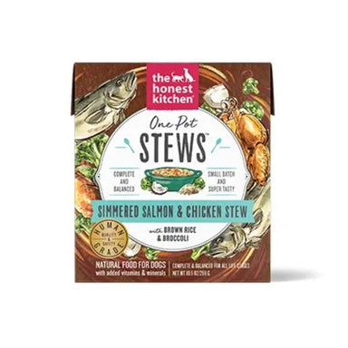 The Honest Kitchen One Pot Stews - Simmered Salmon & Chicken Stew with Brown Rice & Broccoli