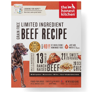 The Honest Kitchen Grain Free Limited Ingredient Beef Recipe