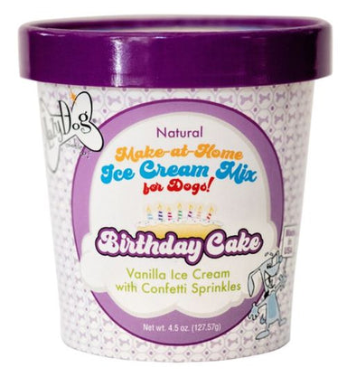 The Lazy Dog Cookie Co. Make at Home Ice Cream Mix - Birthday Cake Flavor