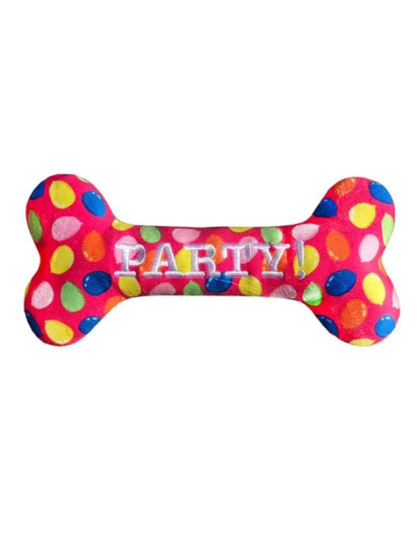 Huxley & Kent Lulubelles Power Plush Birthday Party Time Bone - Pink