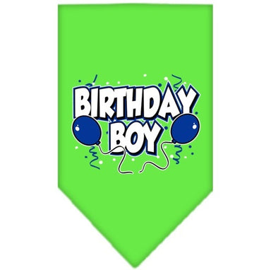 Mirage Pet Products Lime Green Birthday Boy Bandana