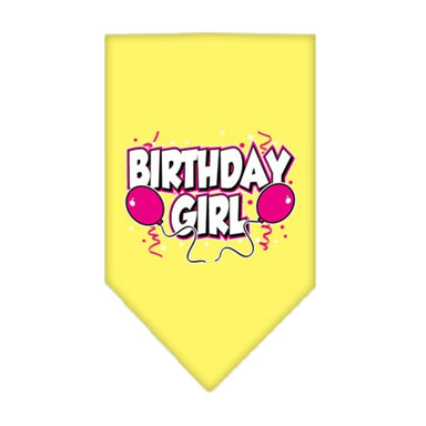 Mirage Pet Products Yellow Birthday Girl Bandana