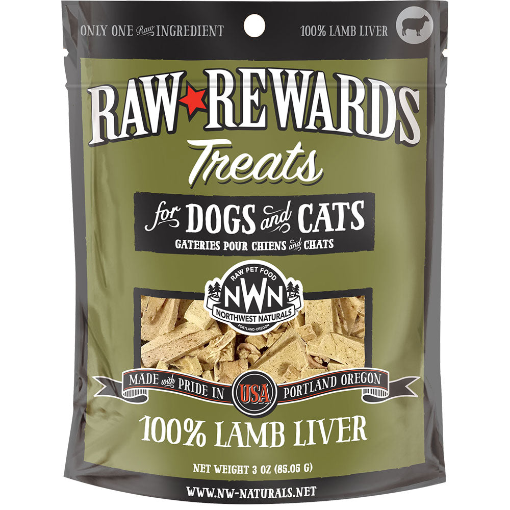 Northwest Naturals Raw Rewards Freeze-Dried Lamb Liver Treats