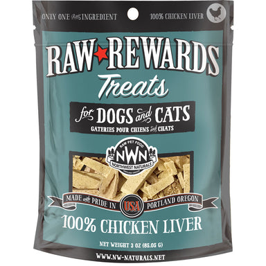 Northwest Naturals Raw Rewards Freeze-Dried Chicken Liver Treats