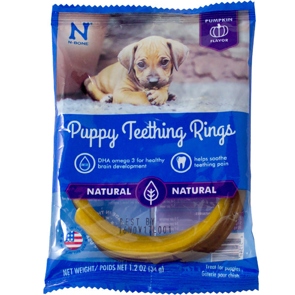 NPIC N-Bone Pumpkin Flavor Puppy Teething Rings