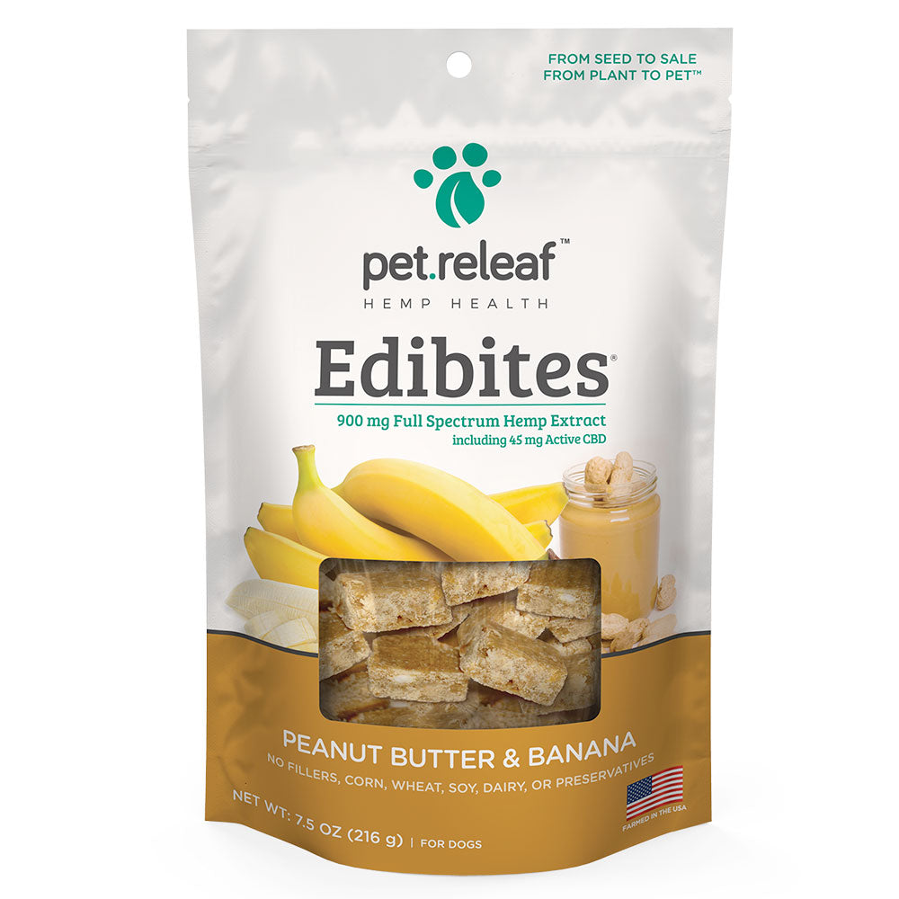 Pet Releaf Peanut Butter & Banana Hemp Oil Edibites