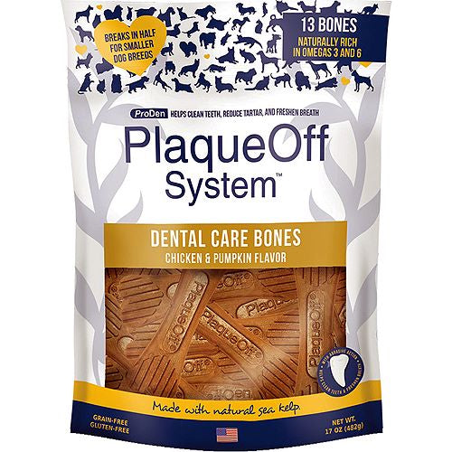 Proden PlaqueOff Chicken & Pumpkin Dental Bones