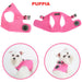 checked Pink Soft Vest Dog Harness Image 2