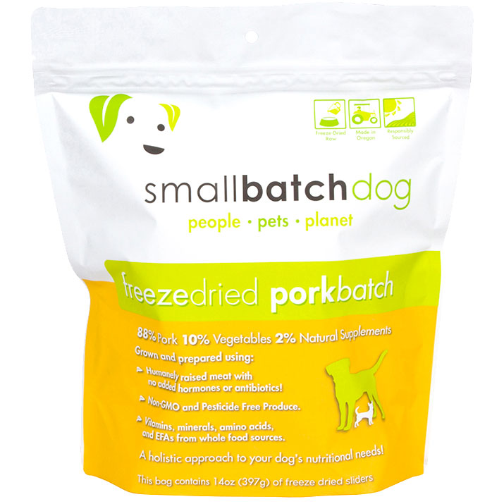 Smallbatch Pets Pork Batch Freeze Dried Sliders