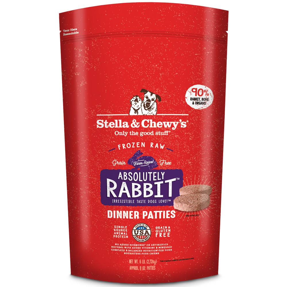 Stella & Chewy's Absolutely Rabbit Raw Frozen Dinner Patties