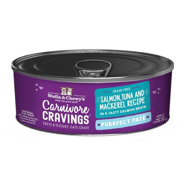 Stella & Chewy's Carnivore Cravings Purrfect Pate Salmon Tuna & Mackerel Recipe