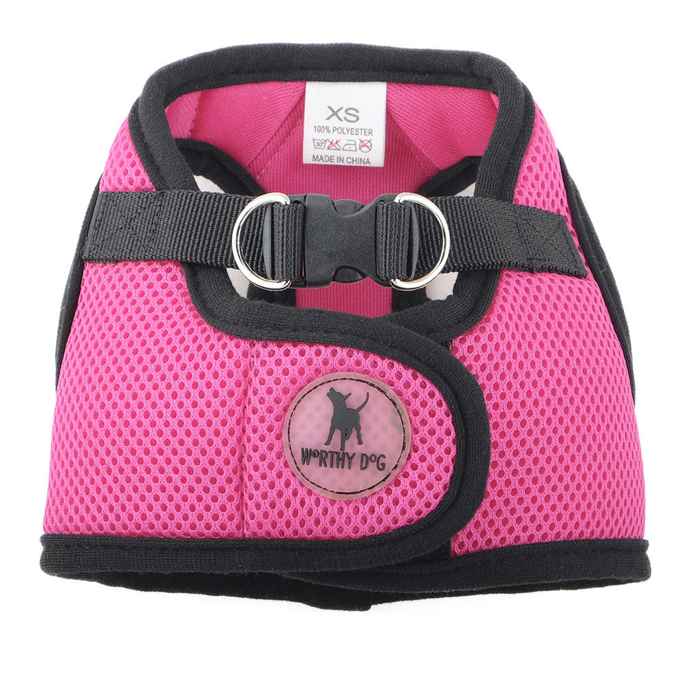 The Worthy Dog Pink Sidekick Harness Vest