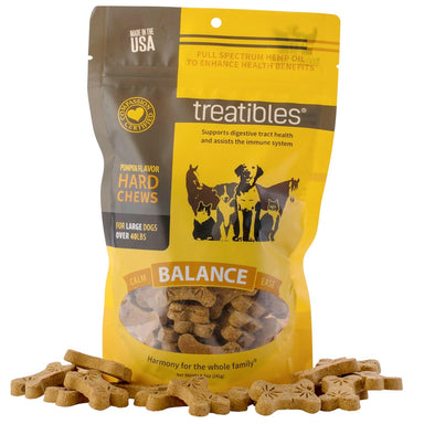 Treatibles Pumpkin Hard Chews with Organic Full Spectrum Hemp Oil