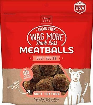 Cloud Star Wag More Bark Less Grain Free Beef Meatballs