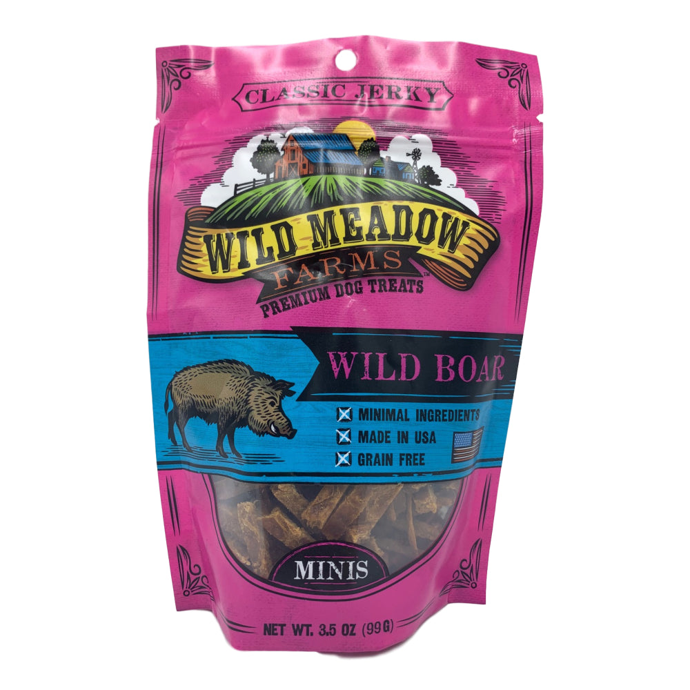 Wild Meadow Farms Classic Wild Boar Minis Dog Treats