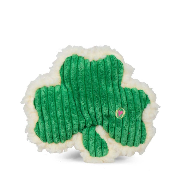 HuggleFleece® & Corduroy Shamrock Plush Dog Toy