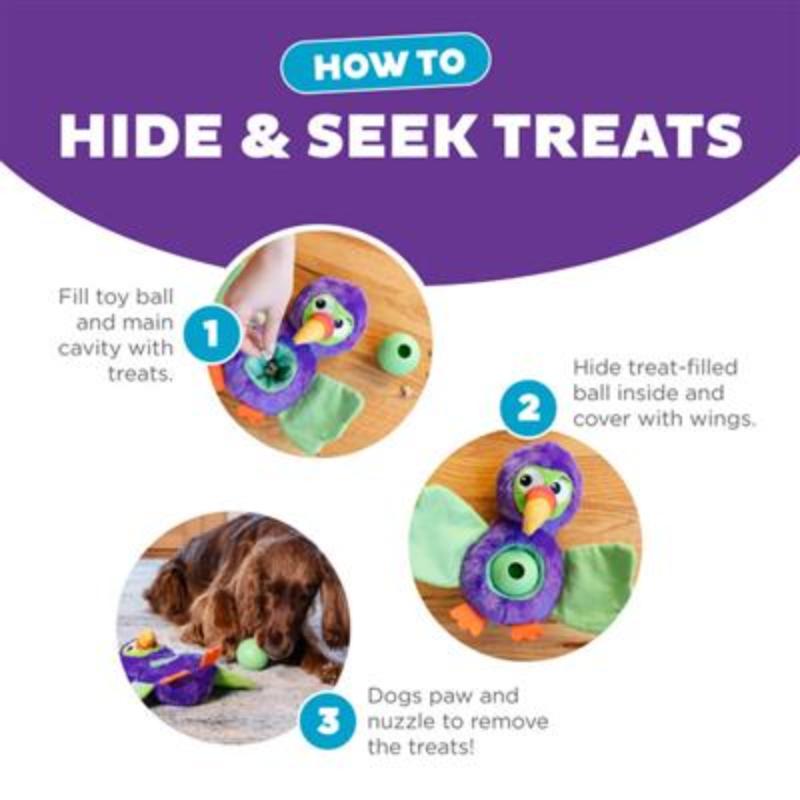 Hide-Ablez Interactive Plush Dog Puzzle with Treat Ball