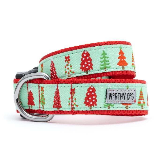 Holiday Trees Collar - Green