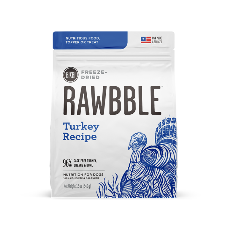 Rawbble Freeze Dried Dog Food Turkey Recipe