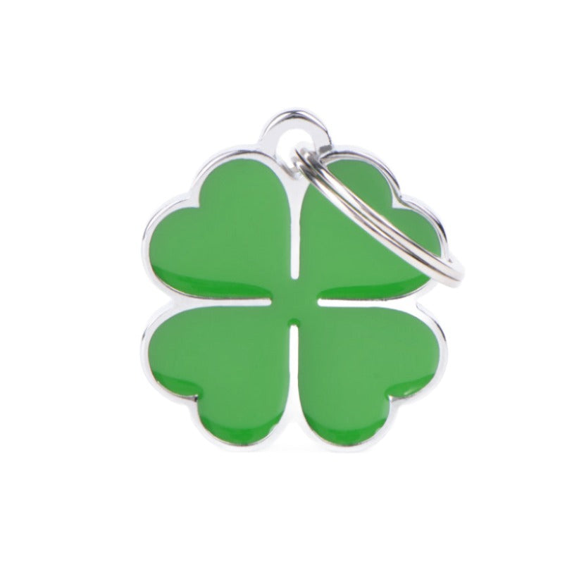 Four Leaf Clover Dog Tag