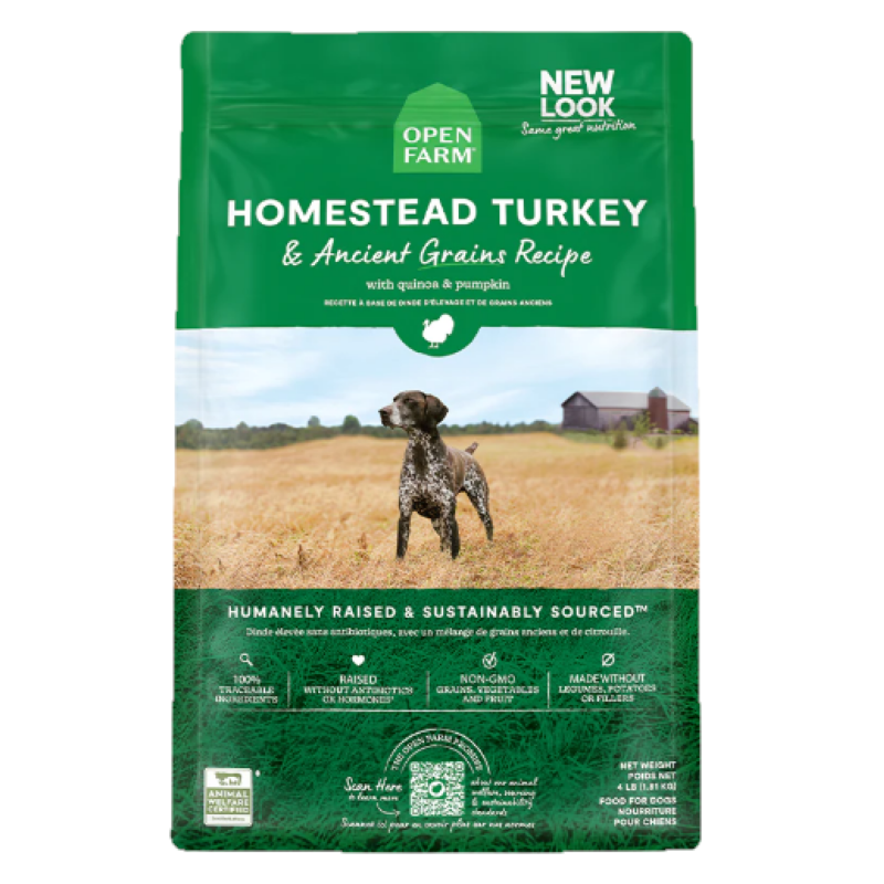 Open Farm Homestead Turkey & Ancient Grains Dry Dog Food